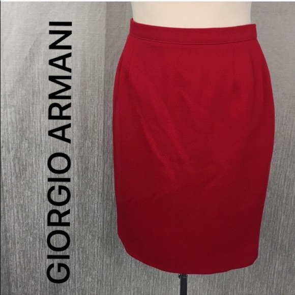 Giorgio Armani Dresses & Skirts - ⭐️ GIORGIO ARMANI RED SKIRT 💯AUTHENTIC